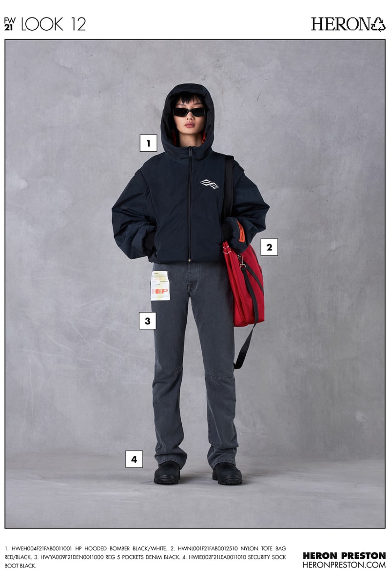 ヘロンプレストン2021年秋冬コレクション Heron Preston Fall/Winter 2021 Collection Lookbook menswear info