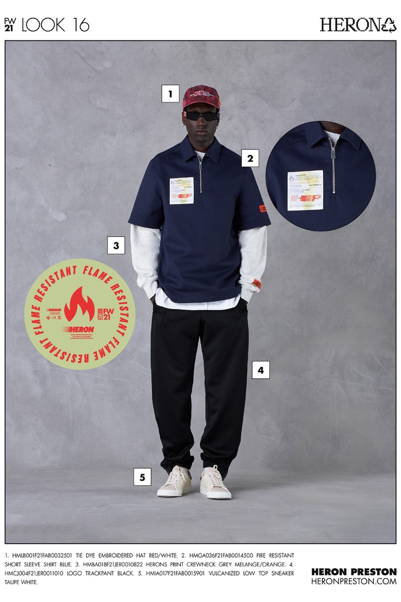 ヘロンプレストン2021年秋冬コレクション Heron Preston Fall/Winter 2021 Collection Lookbook menswear info