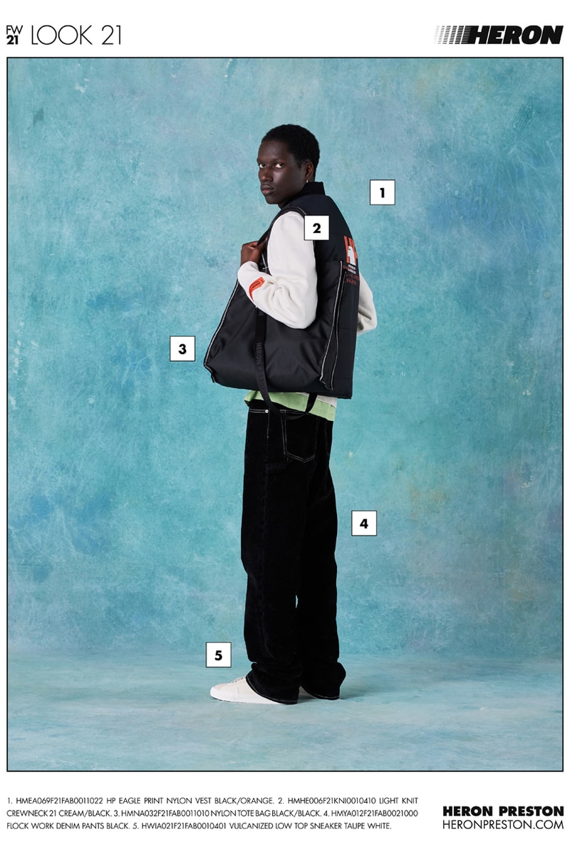ヘロンプレストン2021年秋冬コレクション Heron Preston Fall/Winter 2021 Collection Lookbook menswear info
