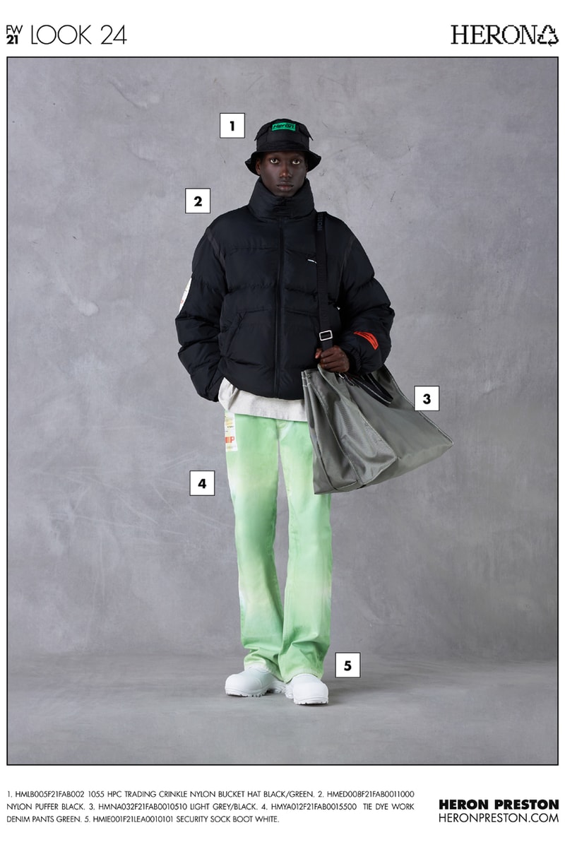 ヘロンプレストン2021年秋冬コレクション Heron Preston Fall/Winter 2021 Collection Lookbook menswear info