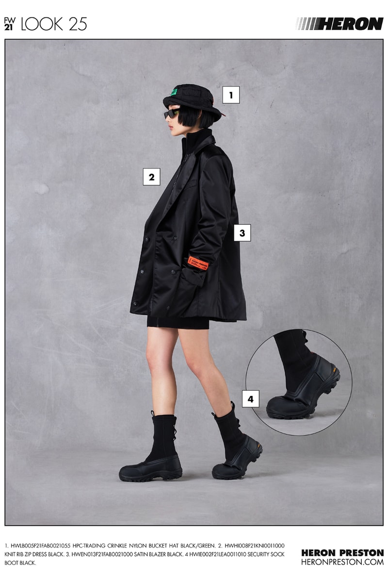 ヘロンプレストン2021年秋冬コレクション Heron Preston Fall/Winter 2021 Collection Lookbook menswear info