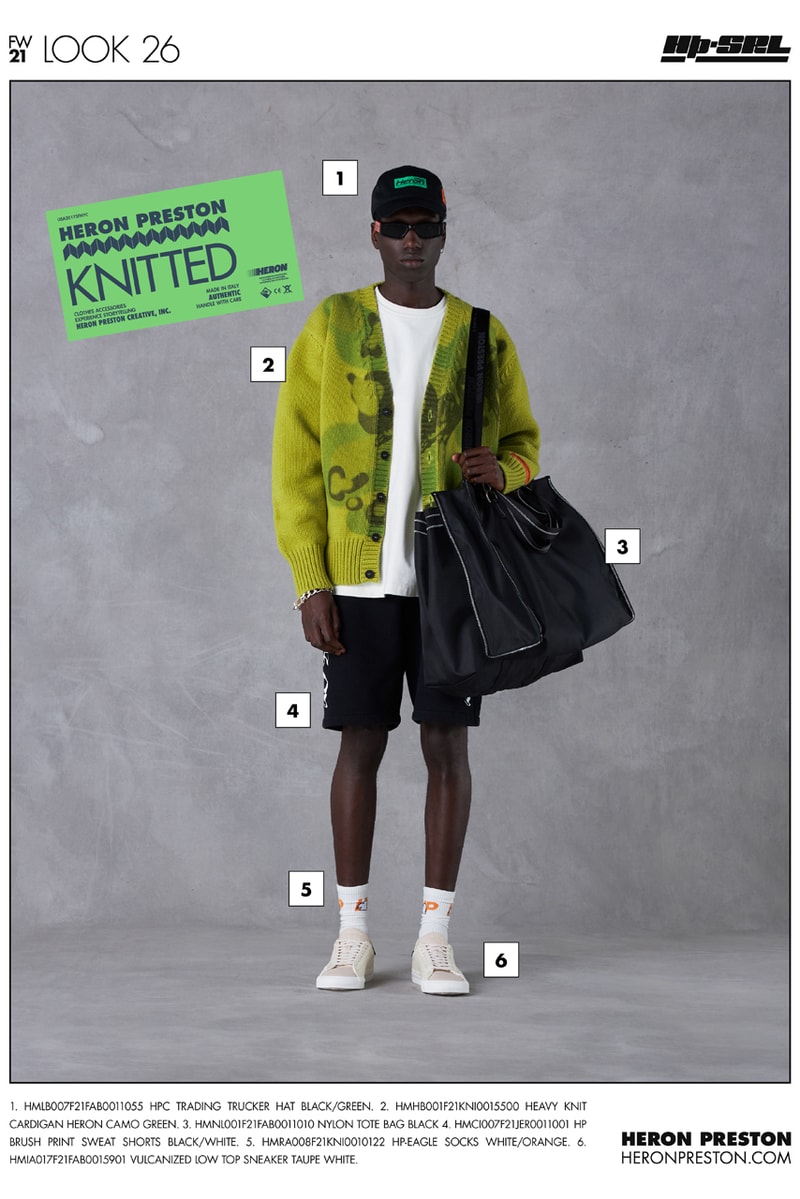 ヘロンプレストン2021年秋冬コレクション Heron Preston Fall/Winter 2021 Collection Lookbook menswear info