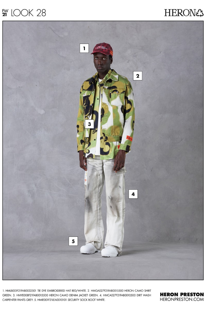 ヘロンプレストン2021年秋冬コレクション Heron Preston Fall/Winter 2021 Collection Lookbook menswear info