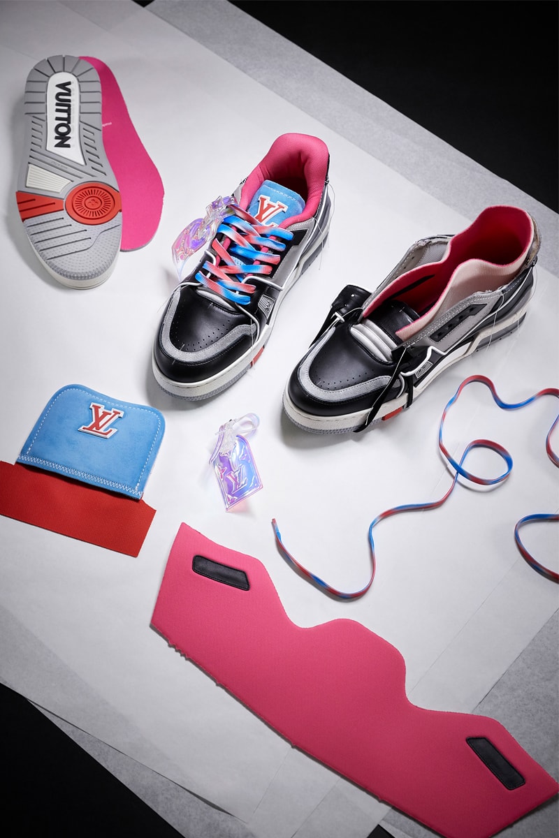 ルイヴィトンから過去モデルを分解・再構築した新作スニーカーが登場 Louis Vuitton SS 2021 LV Trainer Upcycling Spring Summer Men's Virgil Abloh LVMH Sneakers Shoes Sustainable 