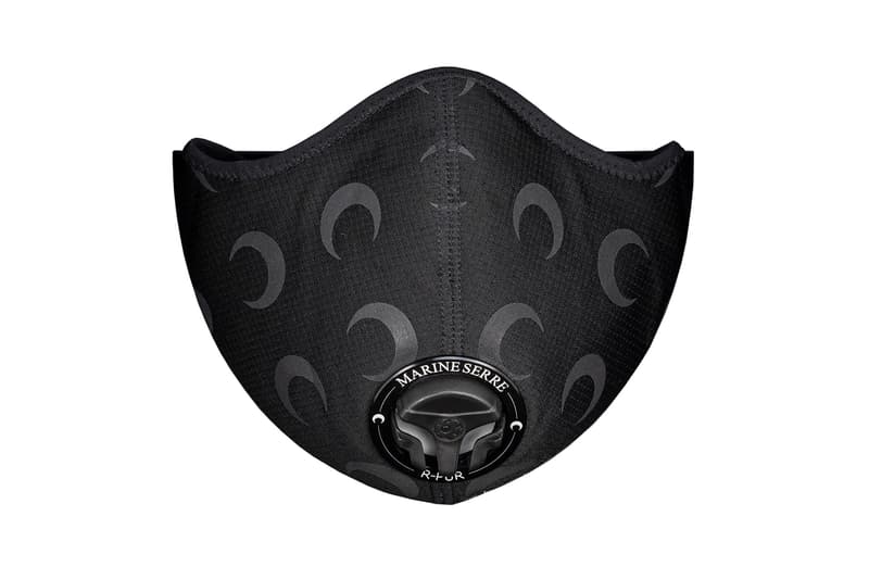 マリーン セルxR-PURのナノファイバーフィルター搭載の限定版マスクが登場 Marine Serre R-PUR Black Moon Reflective Respirator Face Mask Release Info Buy Price Coronavirus COVID-19