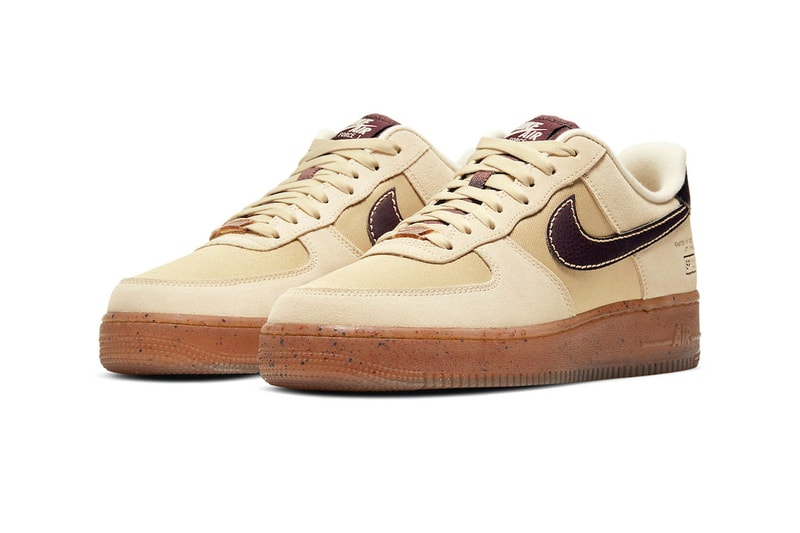 焙煎されたナイキ エア フォース 1“コーヒー” がリリース間近 nike air force 1 low coffee dd5227 234 release menswear streetwear sneakers trainers runners kicks footwear mahogany ivory cream shoes swoosh spring summer 2021 ss21