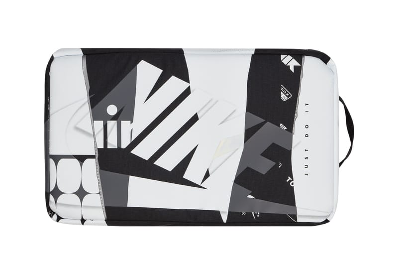 Nike が Air Max シリーズのグラフィックをコラージュしたシューボックス型バッグをリリース