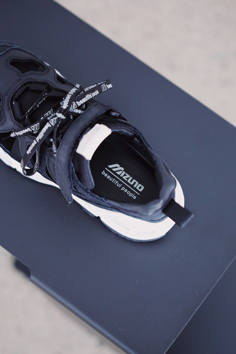 ビューティフルピープルとミズノによる初のコラボレーションが実現 beautiful people mizuno collab sneaker backpack release info