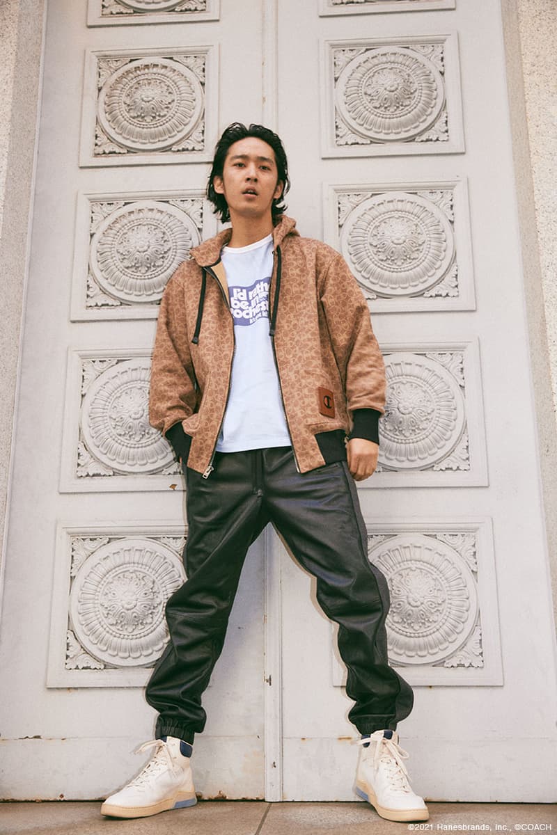 上杉柊平がストリートに着こなす Coach コーチ × Champion チャンピオン コレクション