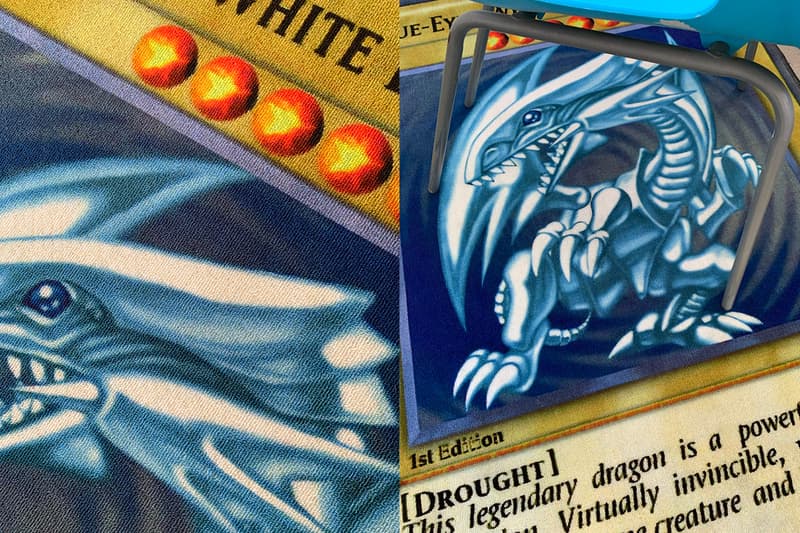 初期版の“青眼の白龍”を忠実に再現したラグが登場 Drought Yu-Gi-Oh! Blue Eyes White Dragon Rug Release Info Buy Price