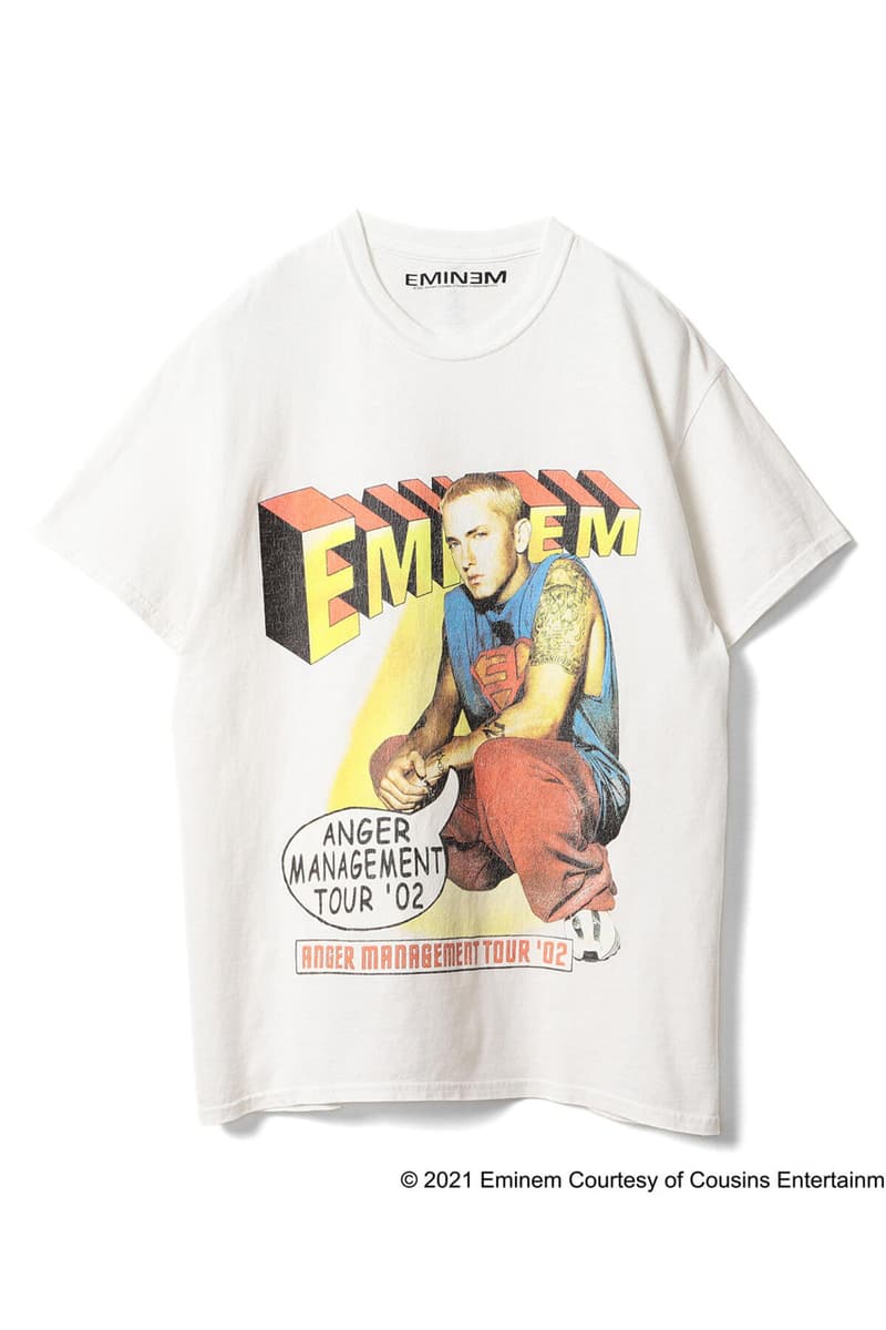 エミネム初期のマーチャンダイズを忠実に再現したTシャツがインソニア プロジェクツからリリース Insonnia Projects Eminem Vintage T-shirts for BEAMS international gallery the marshall mathers slim shady lp anger management tour tee reissue