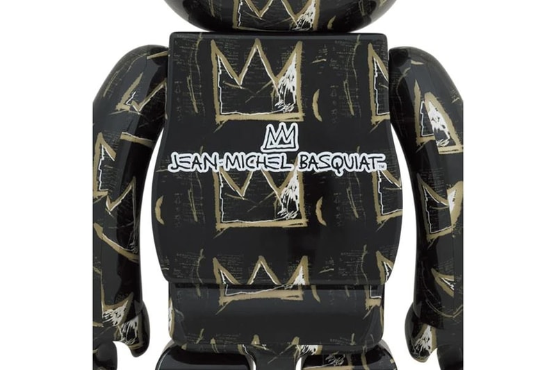 ジャン＝ミシェル・バスキアの“王冠”をモチーフとしたベアブリックが登場 jean michel basquiat artist medicom toy bearbrick 1000 percent black gold crowns official release date info photos price store list buying guide