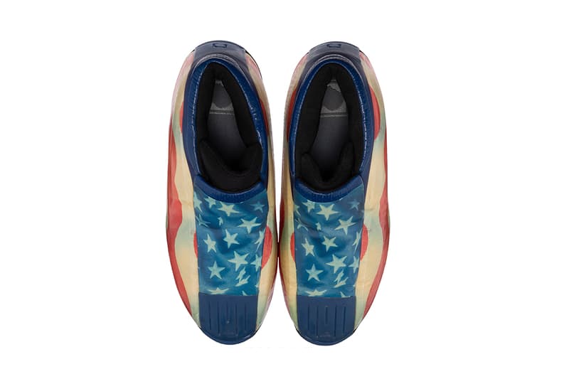 アディダス コービー2 レブロン・ジェームズ着用の adidas Kobe 2 がオークションサイトに出品中 lebron james adidas kobe 2 kobe bryant shoes patriotic usa flag heritage auction info bid svsm carmelo anthony oak hill academy 2002 mamba stars stripes