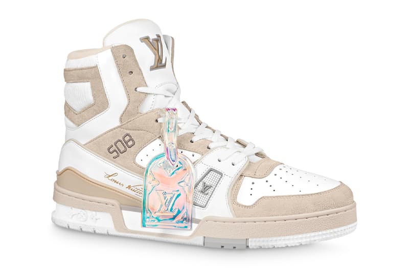 プリズムカラーのクリア素材を纏ったLV ハイトップ トレイナーの新作が登場 Louis Vuitton LV Trainer Sneaker Virgil Abloh release info