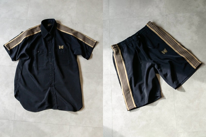 ナノ・ユニバース ニードルズ nano・universe から NEEDLES 別注のワークシャツ&ショーツが登場 NEEDLES Track Shirt, Shorts for nano universe basketball work exclusive colorway collaboration ss21 spring summer 2021 