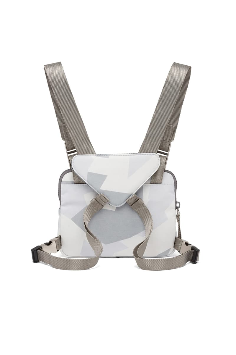 プラダから再生ナイロン製のチェストバックがリリース prada crossbody chest rig bag technical functional red Linea Rossa latex label designer luxury fashion streetwear accessories triangle logo  