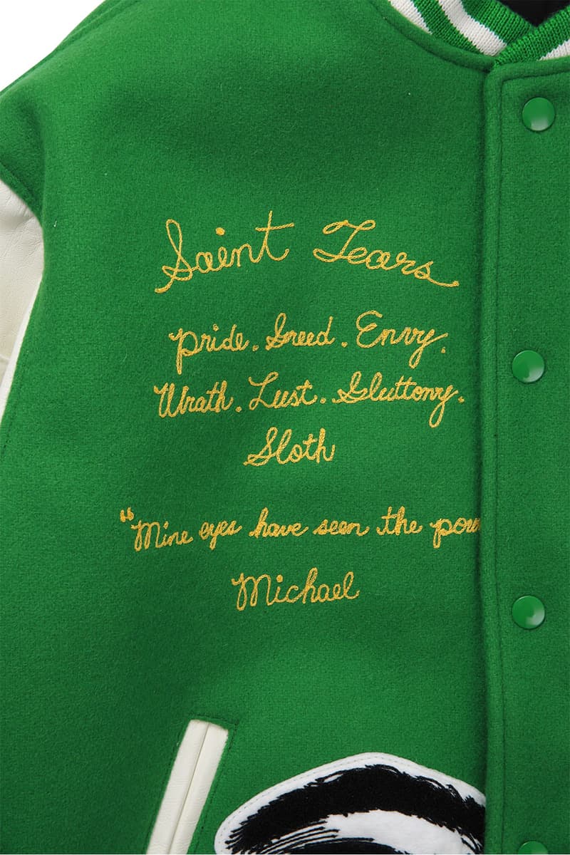 セントマイケル デニム ティアーズ ©SAINT M×××××× x Denim Tears がコラボスタジャンを発売