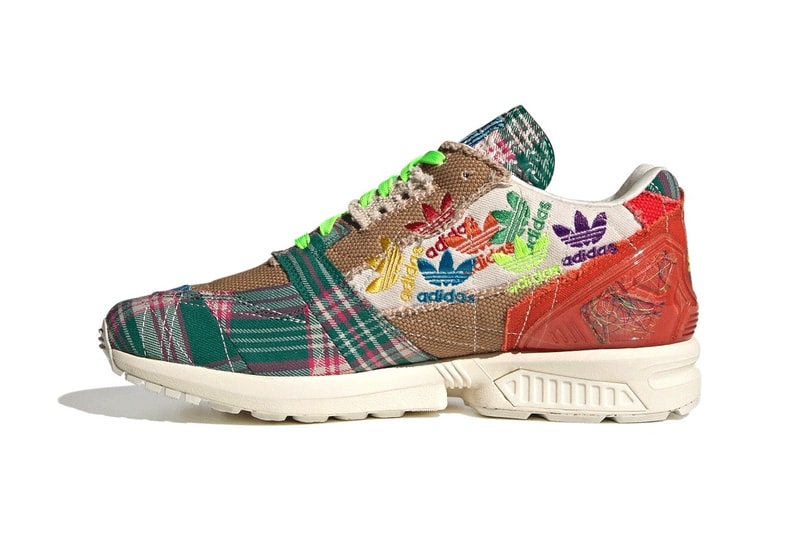 アディダス スーパーアース ショーン・ワザーズプーン x adidas の最新コラボ ZX 8000 SUPEREARTH のオフィシャルビジュアルが解禁 sean wotherspoon spoonman adidas zx 8000 superearth gz3088 patchwork flowers threads official release date info photos price store list buying guide