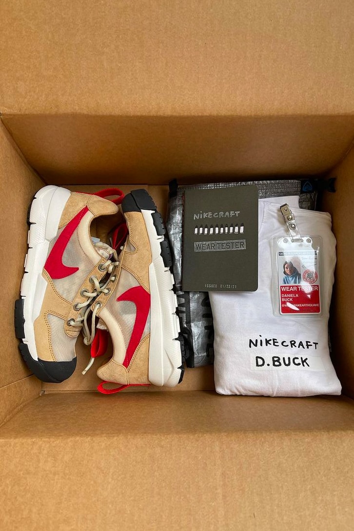 ナイキ ナイキクラフト ウェアテスター プログラム トム･サックスと Nike によるコラボプロジェクト NIKECRAFT WEAR TESTER PROGRAM がローンチ Tom Sachs NikeCraft Mars Yard 2.5 Wear Testers Kit Look Info Apparel Shoebag