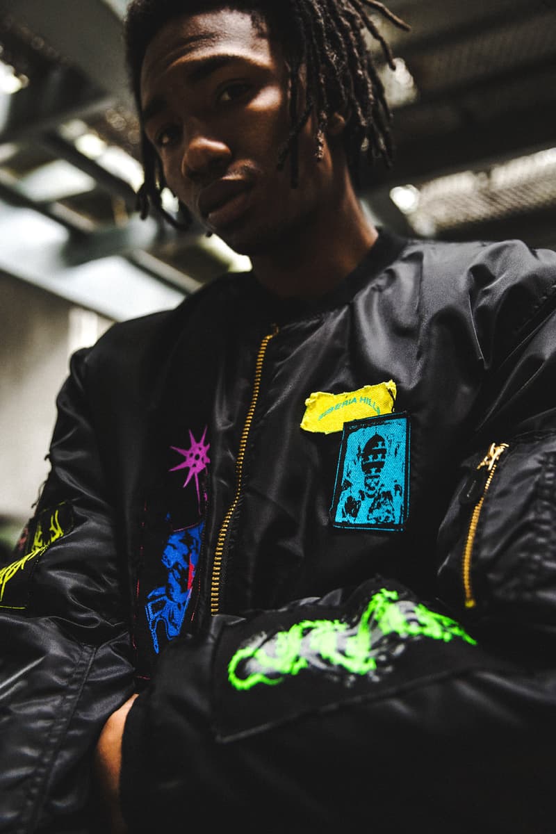 シベリア ヒルズ フォステックス ガーメンツ FOSTEX GARMENTS からビリー・アイリッシュのマーチで知られる SIBERIA HILLS とのコラボピースが HBX 限定で登場