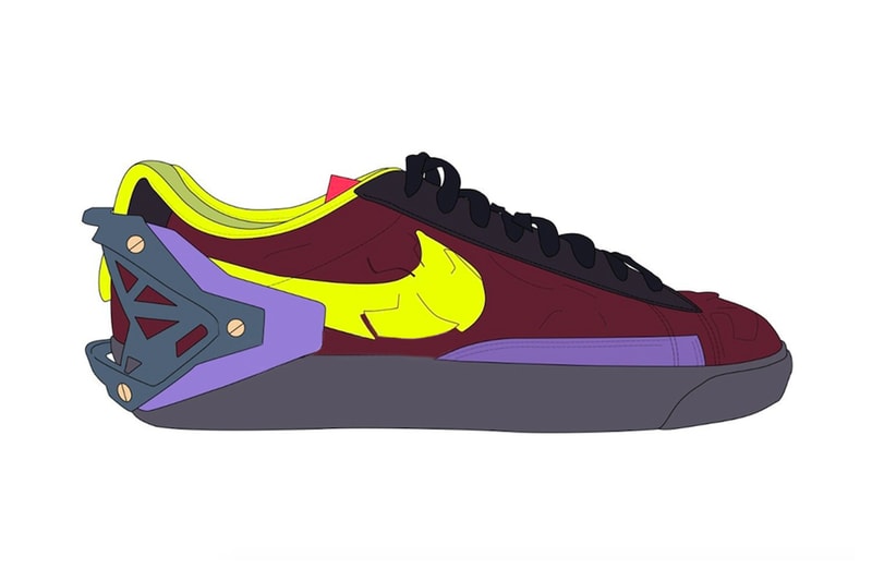 アクロニウム®xナイキ ブレーザー ローの噂が浮上 ACRONYM Nike Blazer Low Rumor Info Errolson Hugh Buy Price Date Night Maroon Lemon Venom Black