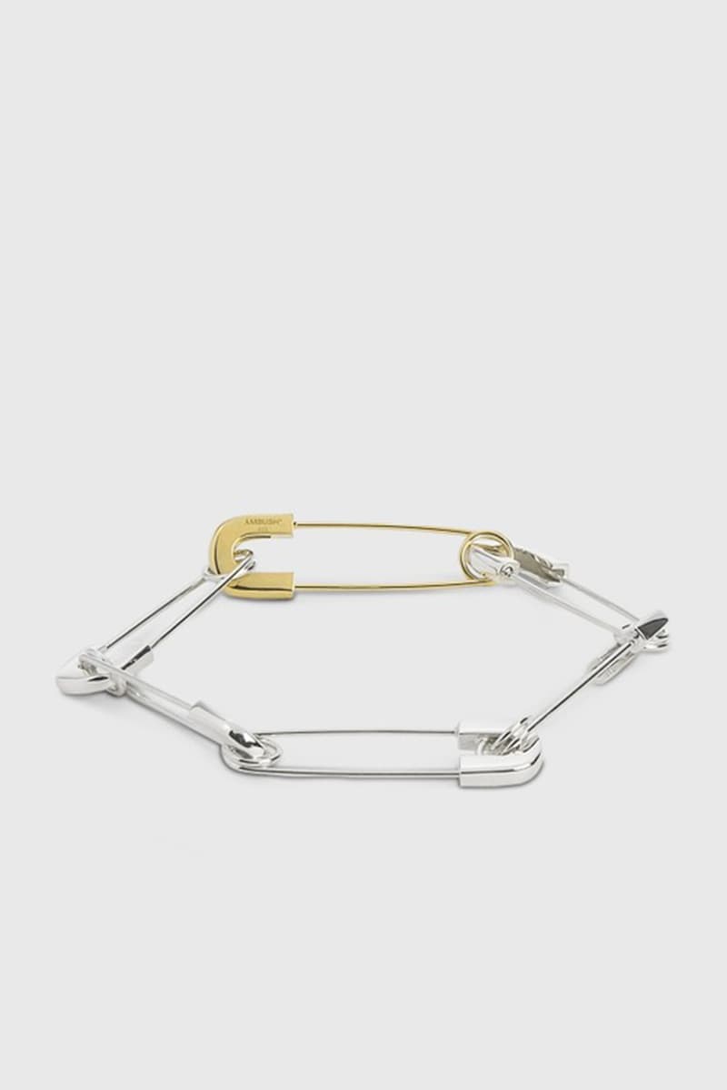 アンブッシュから6連の安全ピンをモチーフとしたブレスレットが登場 ambush SAFETY PIN LINK BRACELET hbx release info