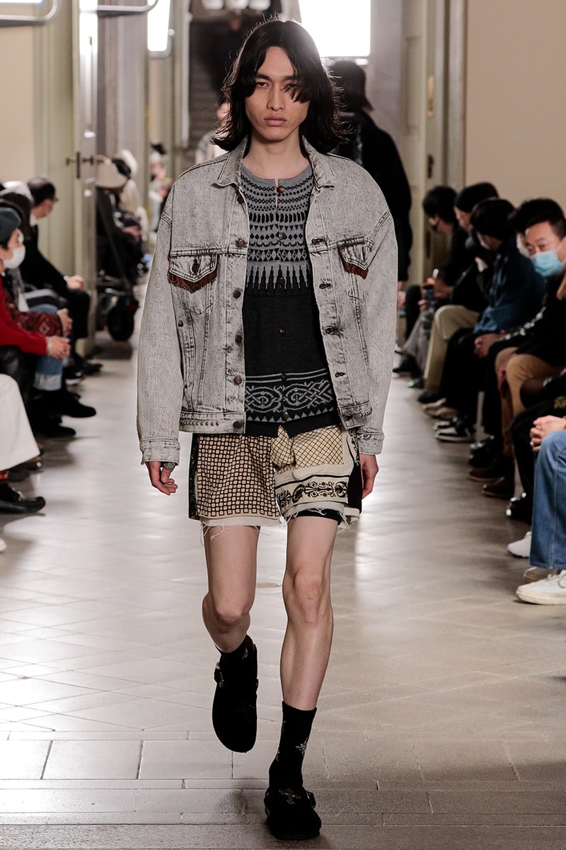 チルドレンオブザディスコーダンス2021年秋冬コレクション Children of the discordance + FACE.A-J 2021 fall winter collection look Hideaki Shikama
