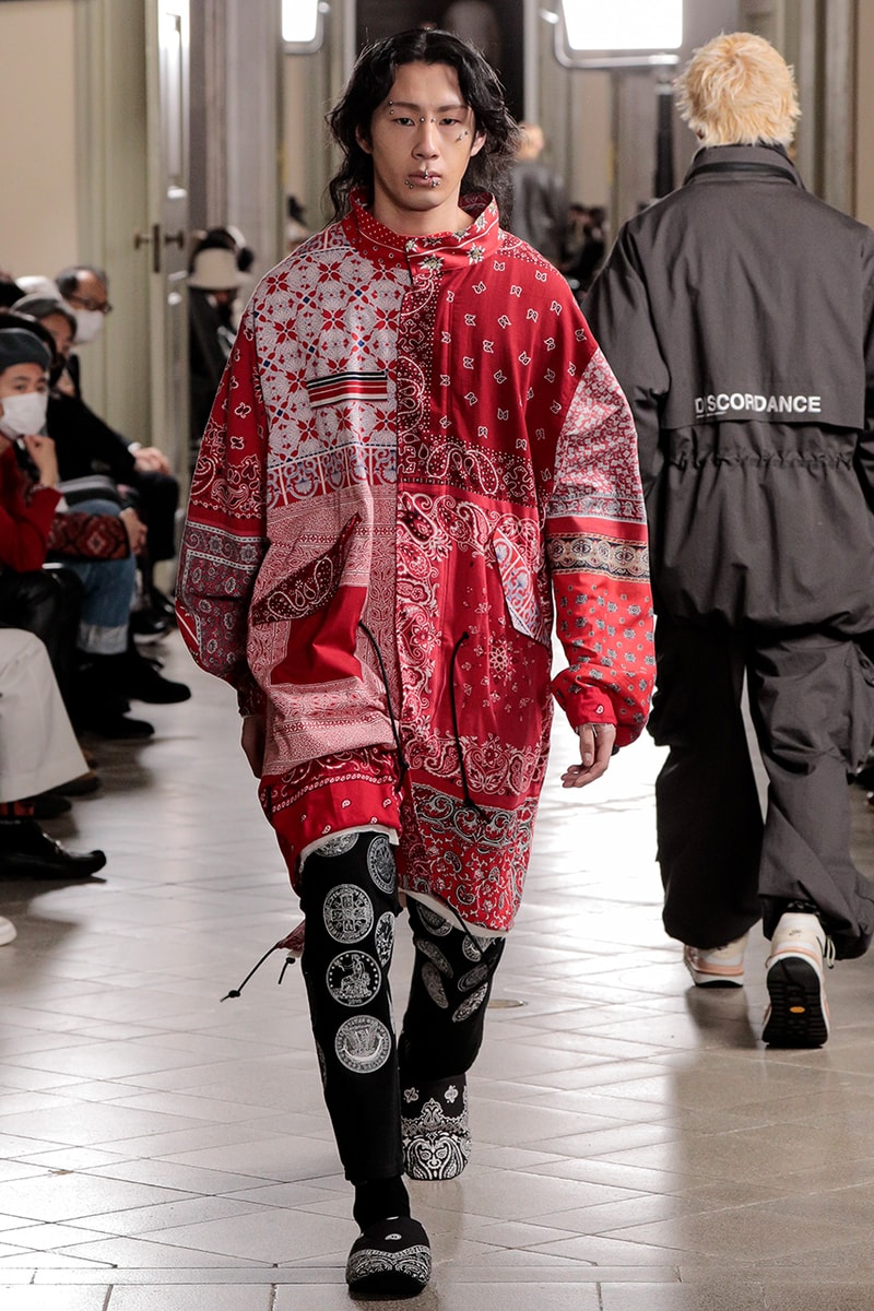 チルドレンオブザディスコーダンス2021年秋冬コレクション Children of the discordance + FACE.A-J 2021 fall winter collection look Hideaki Shikama