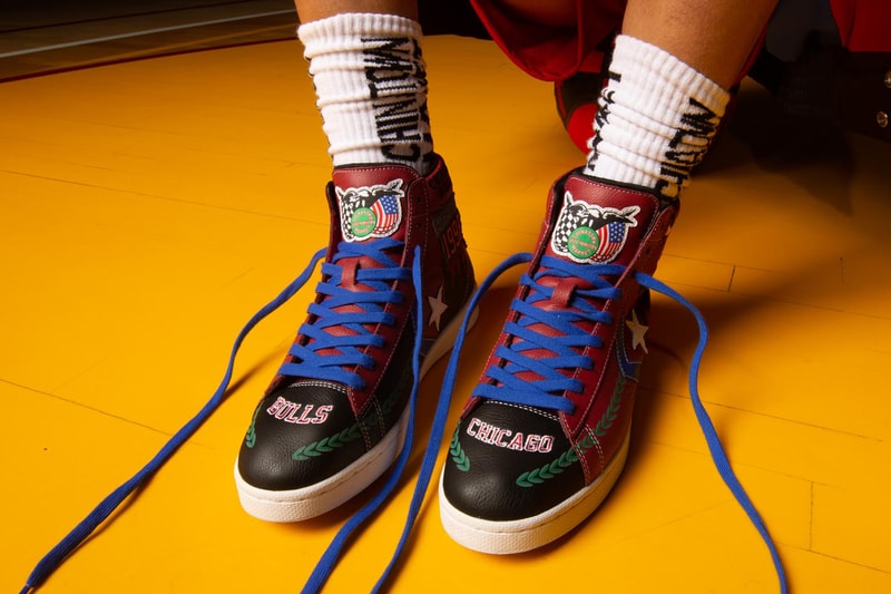 チャイナタウン マーケット NBA からインスパイアされた Chinatown Market × Converse のコラボフットウエアが登場 converse chinatown market nba collection jeff hamilton championship jackets chicago bulls los angeles lakers chuck 70 pro leather hi official release date info photos price store list buying guide