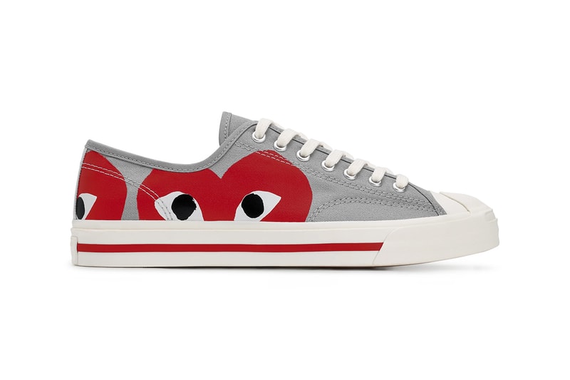 プレイ コムデギャルソン コンバース ジャックパーセル PLAY COMME des GARÇONS x Converse による最新コラボ Jack Purcell が発売 comme des garcons play converse jack purcell gray black red release date info store list buying guide photos price dover street market