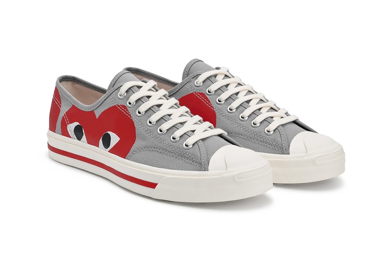 プレイ コムデギャルソン コンバース ジャックパーセル PLAY COMME des GARÇONS x Converse による最新コラボ Jack Purcell が発売 comme des garcons play converse jack purcell gray black red release date info store list buying guide photos price dover street market