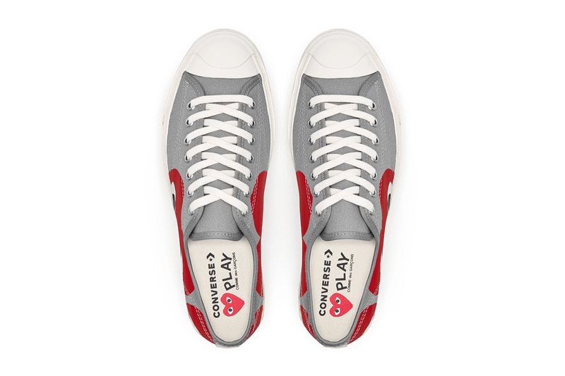 プレイ コムデギャルソン コンバース ジャックパーセル PLAY COMME des GARÇONS x Converse による最新コラボ Jack Purcell が発売 comme des garcons play converse jack purcell gray black red release date info store list buying guide photos price dover street market