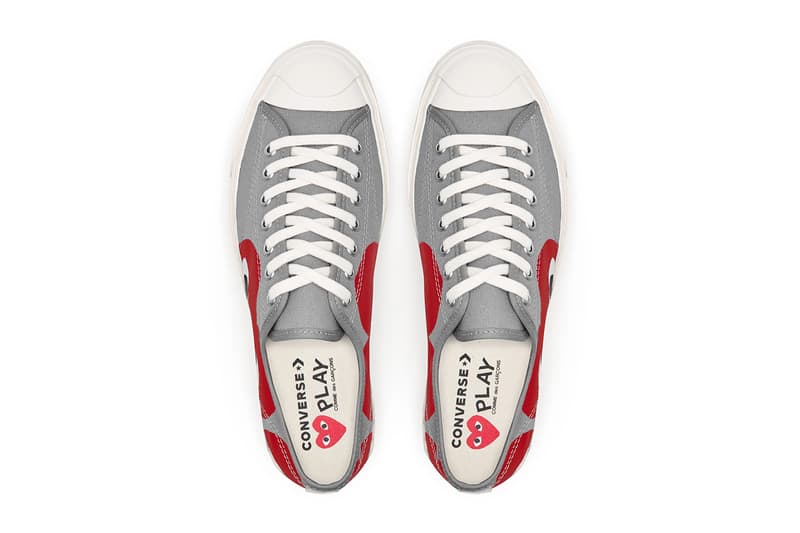 プレイ コムデギャルソン コンバース ジャックパーセル PLAY COMME des GARÇONS x Converse による最新コラボ Jack Purcell が発売 comme des garcons play converse jack purcell gray black red release date info store list buying guide photos price dover street market