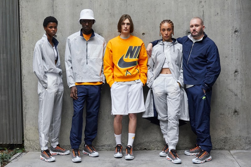 エア マックス 95を含むキム・ジョーンズxナイキの最新コラボコレクションの発売情報が解禁 kim jones nike sportswear air max 95 volt high voltage total orange gray white black dd1871 002 001 apparel t shirt hoodie pants official release date info photos price store list buying guide