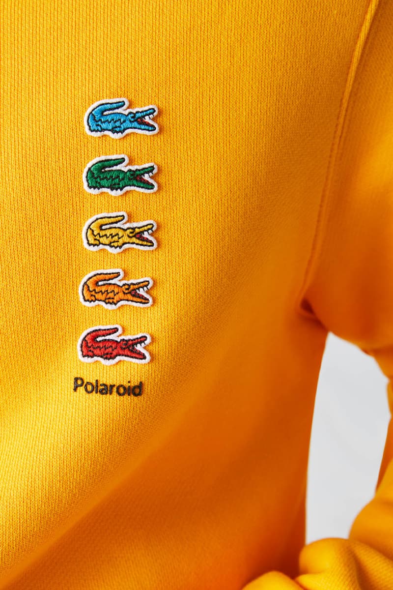 ラコステ x ポラロイド によるレインボーカラーを纏ったコラボコレクションが到着 LACOSTE x Polaroid Collaboration Release Info polo shirts when does it drop where to buy