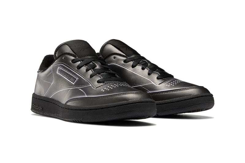 メゾンマルジェラ x リーボックからクラブCのコラボモデルが登場 maison margiela reebok club trome l'oeil release details buy cop purchase white black leather collaboration