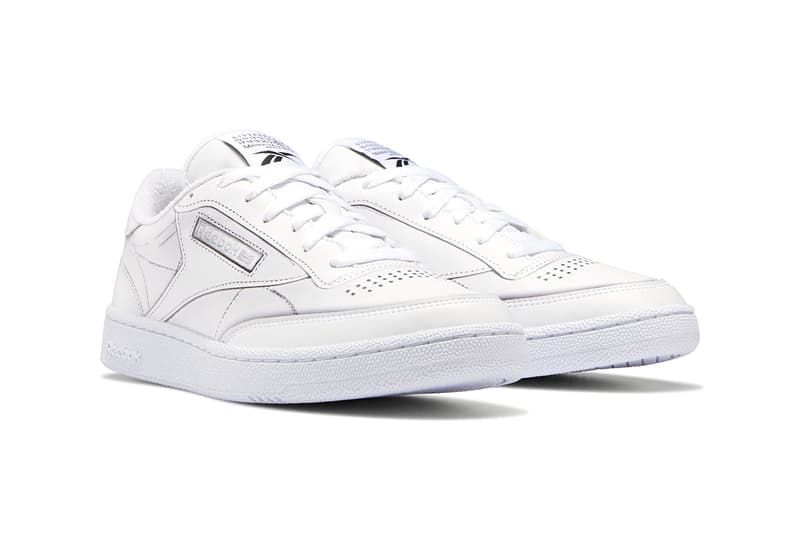 メゾンマルジェラ x リーボックからクラブCのコラボモデルが登場 maison margiela reebok club trome l'oeil release details buy cop purchase white black leather collaboration