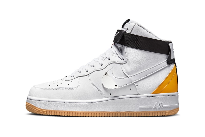 ナイキ エアフォース 1 ハイ “ホワイト/ユニバーシティゴールド”  NBA x Nike の新作コラボモデル Air Force 1 High “White/University Gold” が登場 nba nike air force 1 high white university gold wolf grey white CT2306 101 release date info store list buying guide photos price  