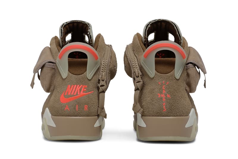 トラヴィススコット x エアジョーダン6 Travis Scott x Air Jordan 6 の新色 “British Khaki” の実物ビジュアルが浮上