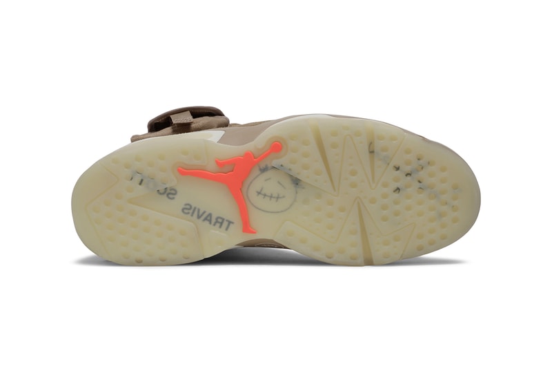 トラヴィススコット x エアジョーダン6 Travis Scott x Air Jordan 6 の新色 “British Khaki” の実物ビジュアルが浮上