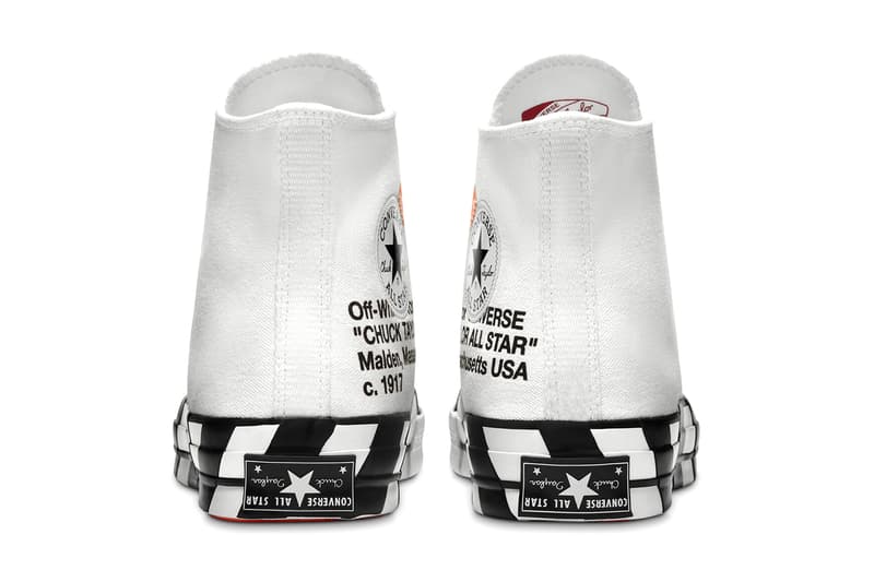 オフホワイトxコンバースのコラボ チャックテイラーが2年半ぶりに復刻リリース off white converse chuck 70 hi 163862C restock release date info store list buying guide photos price 