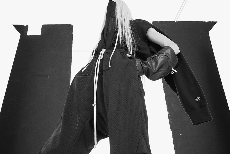 チャンピオン リック・オウエンス Champion × Rick Owens によるコラボカプセルコレクション第2弾が登場 rick owens champion spring summer 2021 sustainability release details information buy cop purchase
