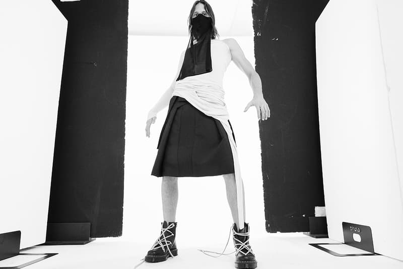 リックオウエンス x ドクターマーチン Rick Owens x Dr. Martens からコラボブーツ第1弾が登場  rick owens dr martens 1460 bex platform boot release information details black taupe buy cop purchase collaboration