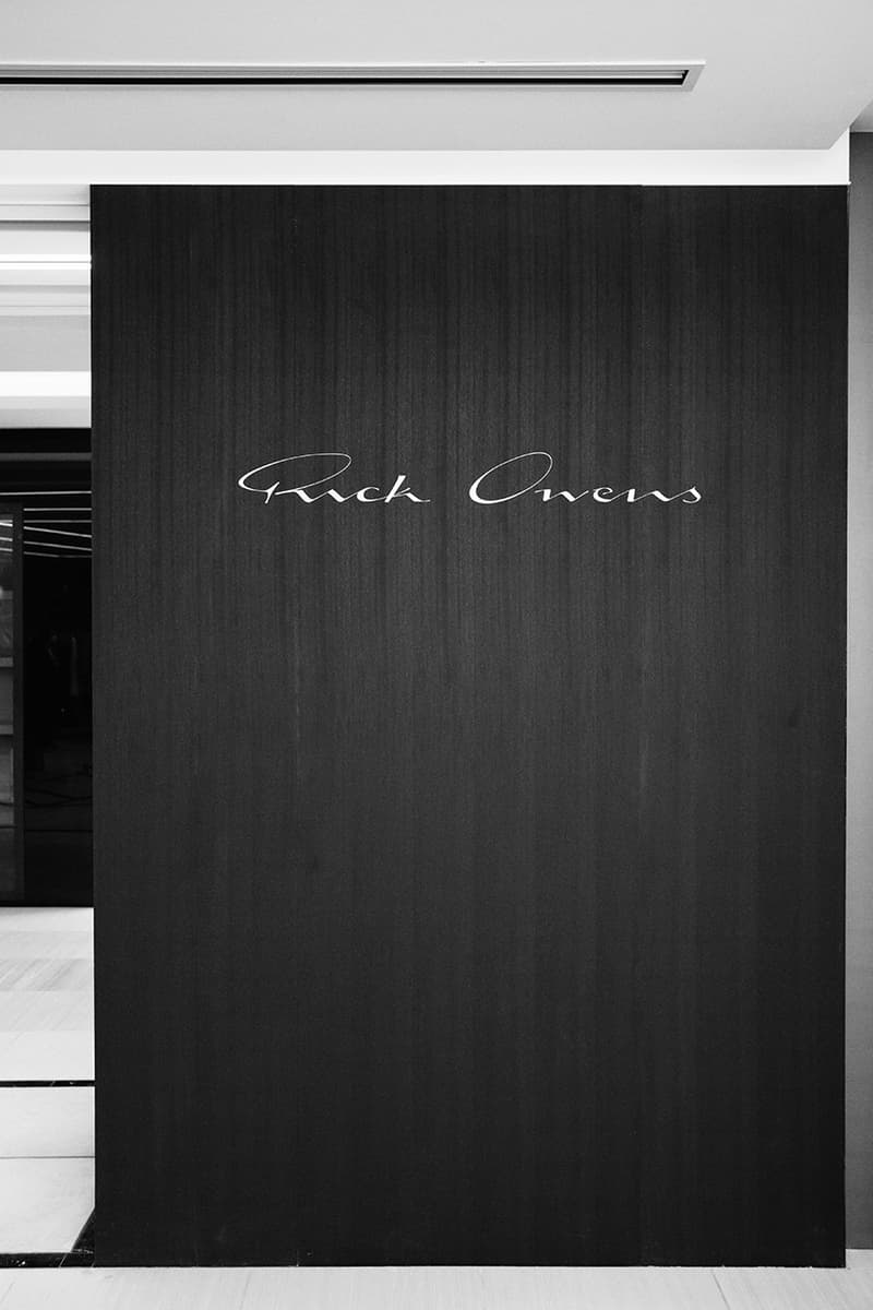 リック・オウエンスがギンザシックス内に新店舗をオープン Rick Owens GINZA SIX new store open news