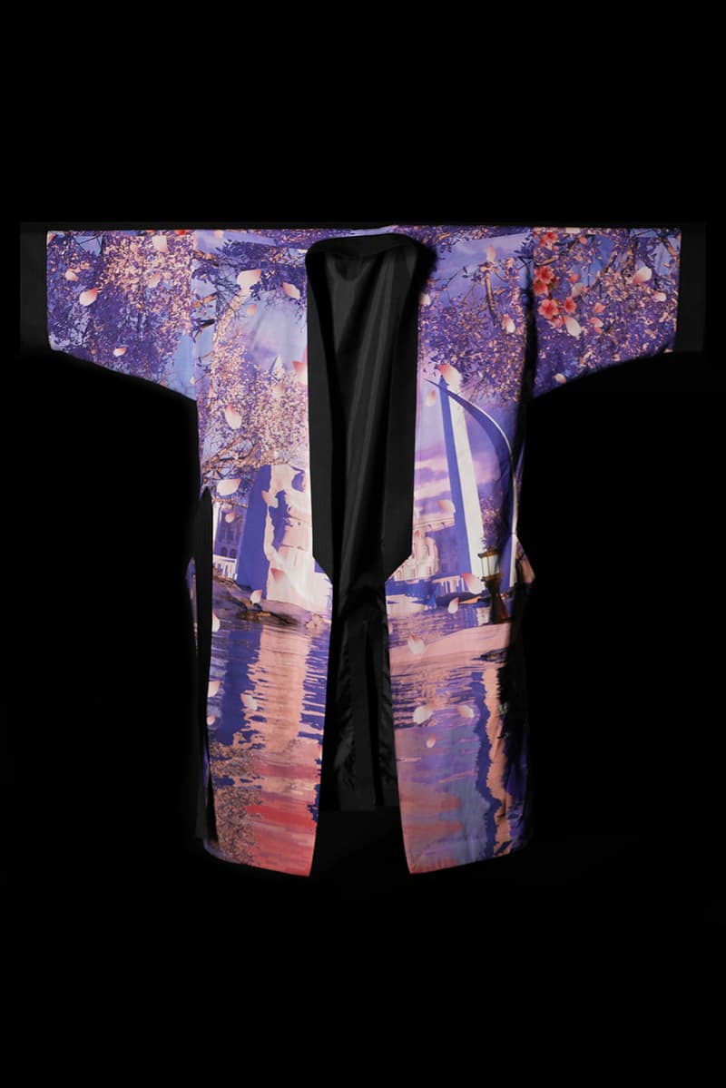 八村塁率いるブラックサムライから着物をモチーフにした新作アウターが登場 Rui Hachimura Black Samurai Cherry Blossom Kimono jacket greg rosborough limited edition collection release date info buy