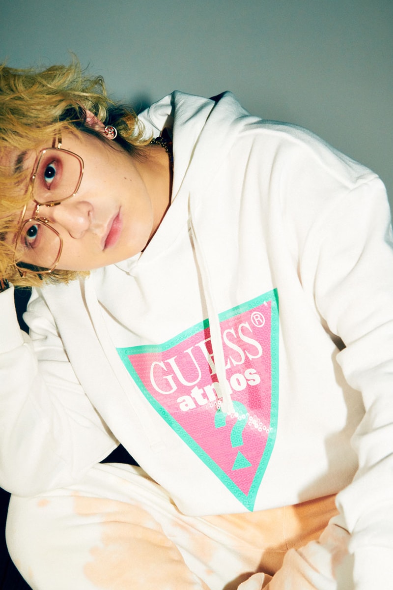 SEKAI NO OWARI の Fukase 手がける BAD MOOD x GUESS x atmos のトリプルコラボアイテムが発売 フカセの手がけるバッドムード x ゲス x アトモス 世界の終わり