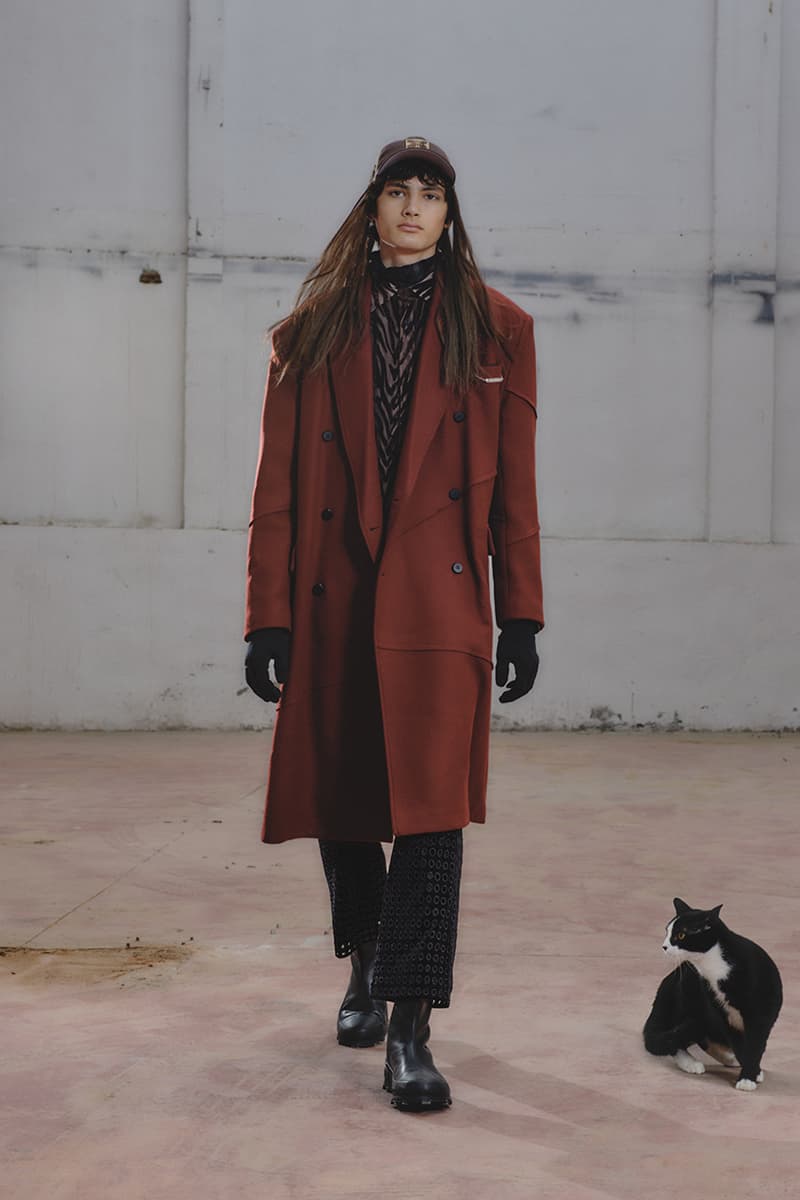 シュープ2021年秋冬コレクション SHOOP 2021 fall winter collection look Miriam Sanz Oki Yohei