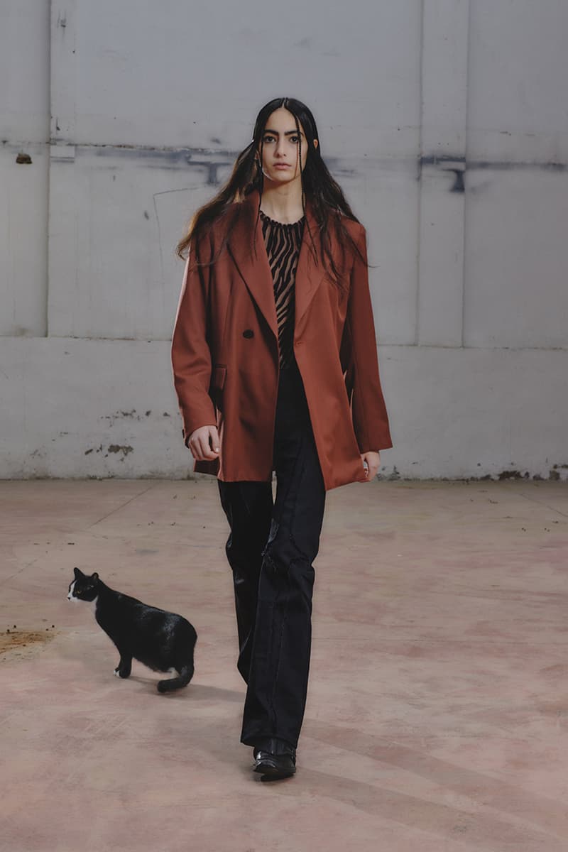 シュープ2021年秋冬コレクション SHOOP 2021 fall winter collection look Miriam Sanz Oki Yohei
