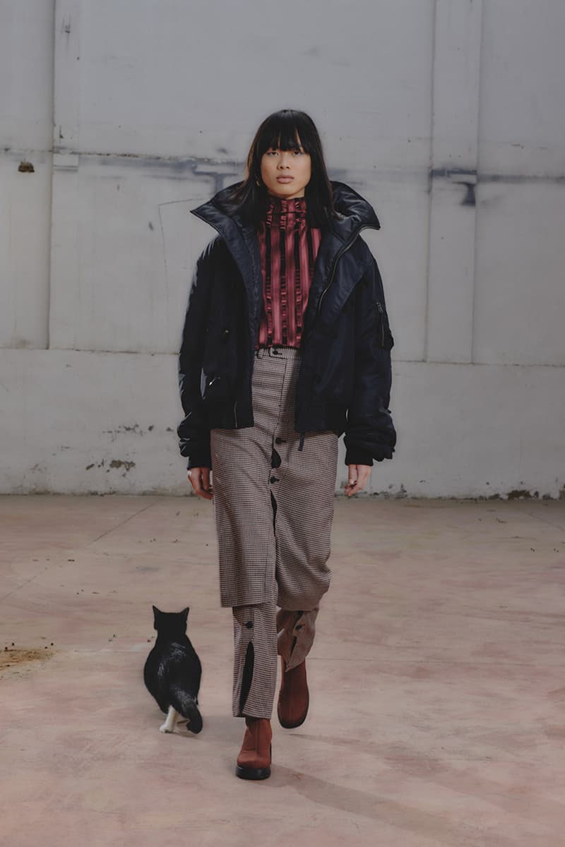 シュープ2021年秋冬コレクション SHOOP 2021 fall winter collection look Miriam Sanz Oki Yohei
