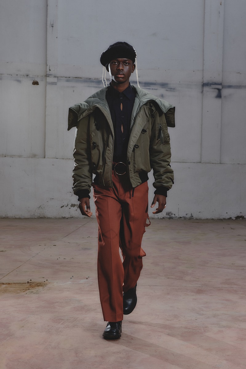 シュープ2021年秋冬コレクション SHOOP 2021 fall winter collection look Miriam Sanz Oki Yohei
